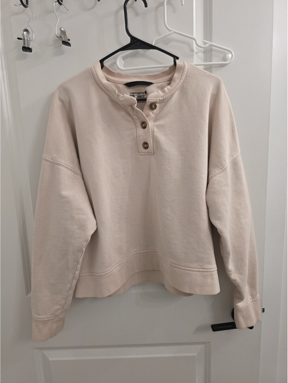 Carhartt Loose Fit Midweight French Terry Henley Sweatshirt Size Large